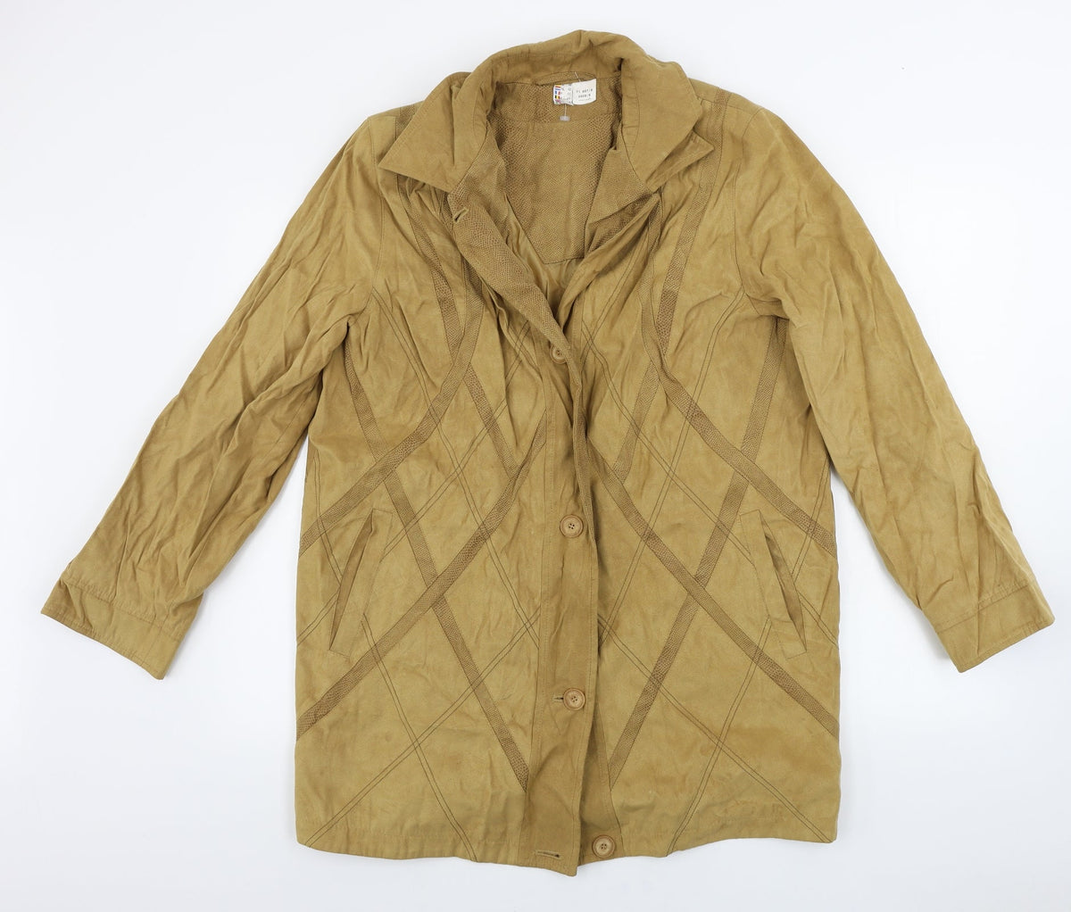 Preworn Womens Brown   Jacket Coat Size 16