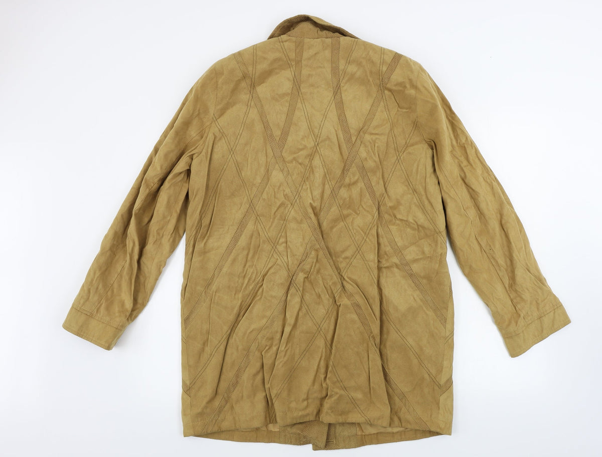 Preworn Womens Brown   Jacket Coat Size 16