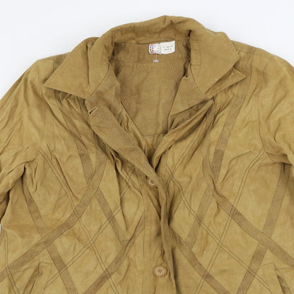 Preworn Womens Brown   Jacket Coat Size 16