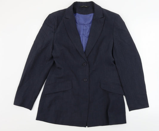 Dunes Store  Womens Blue   Jacket Blazer Size 12