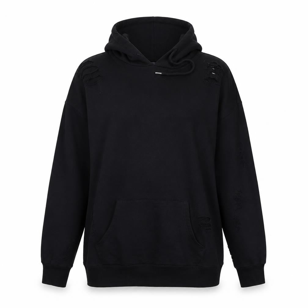 Select Womens Black   Henley Hoodie Size 10