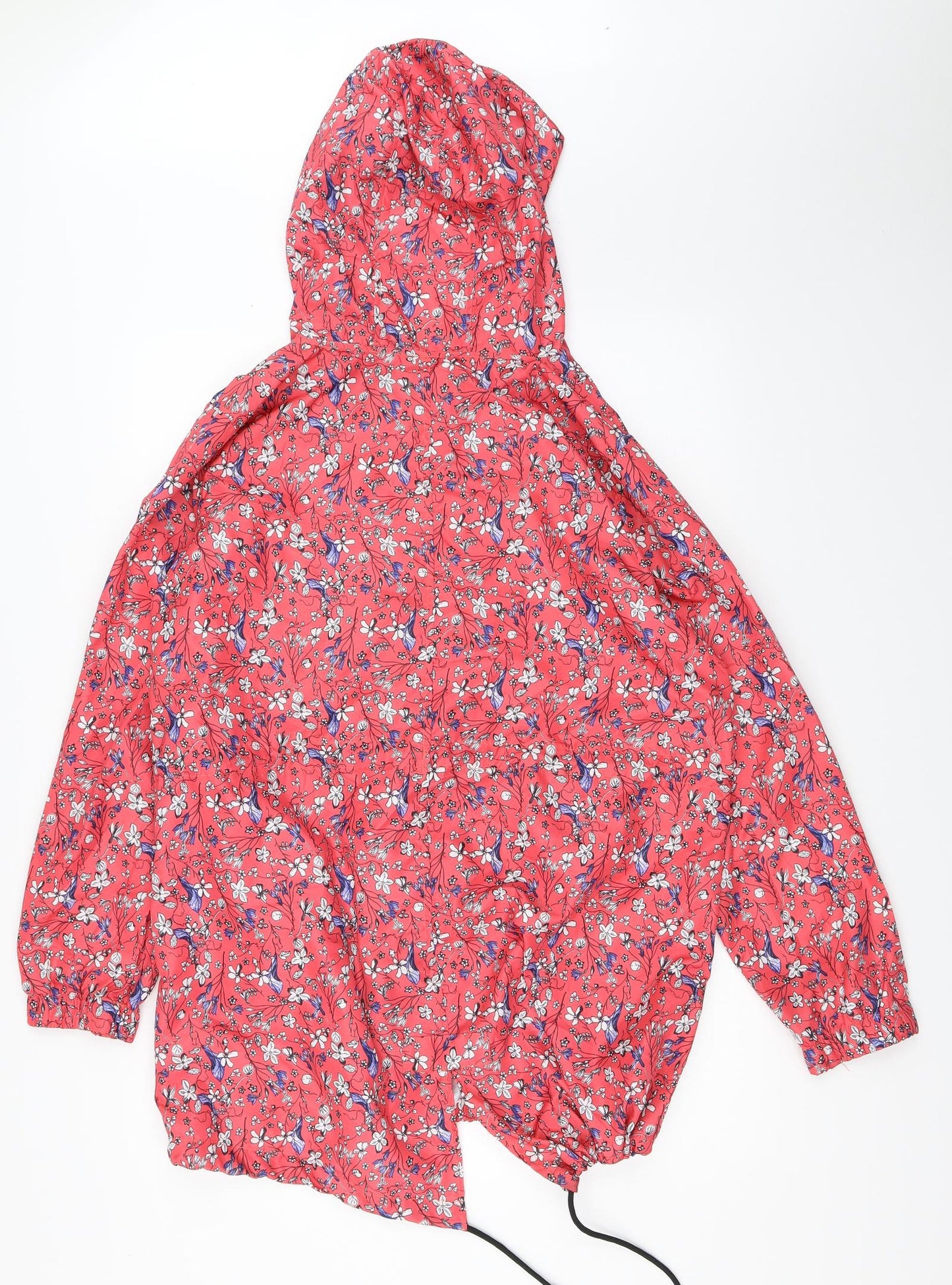 Primark Womens Pink Floral  Rain Coat Coat Size L
