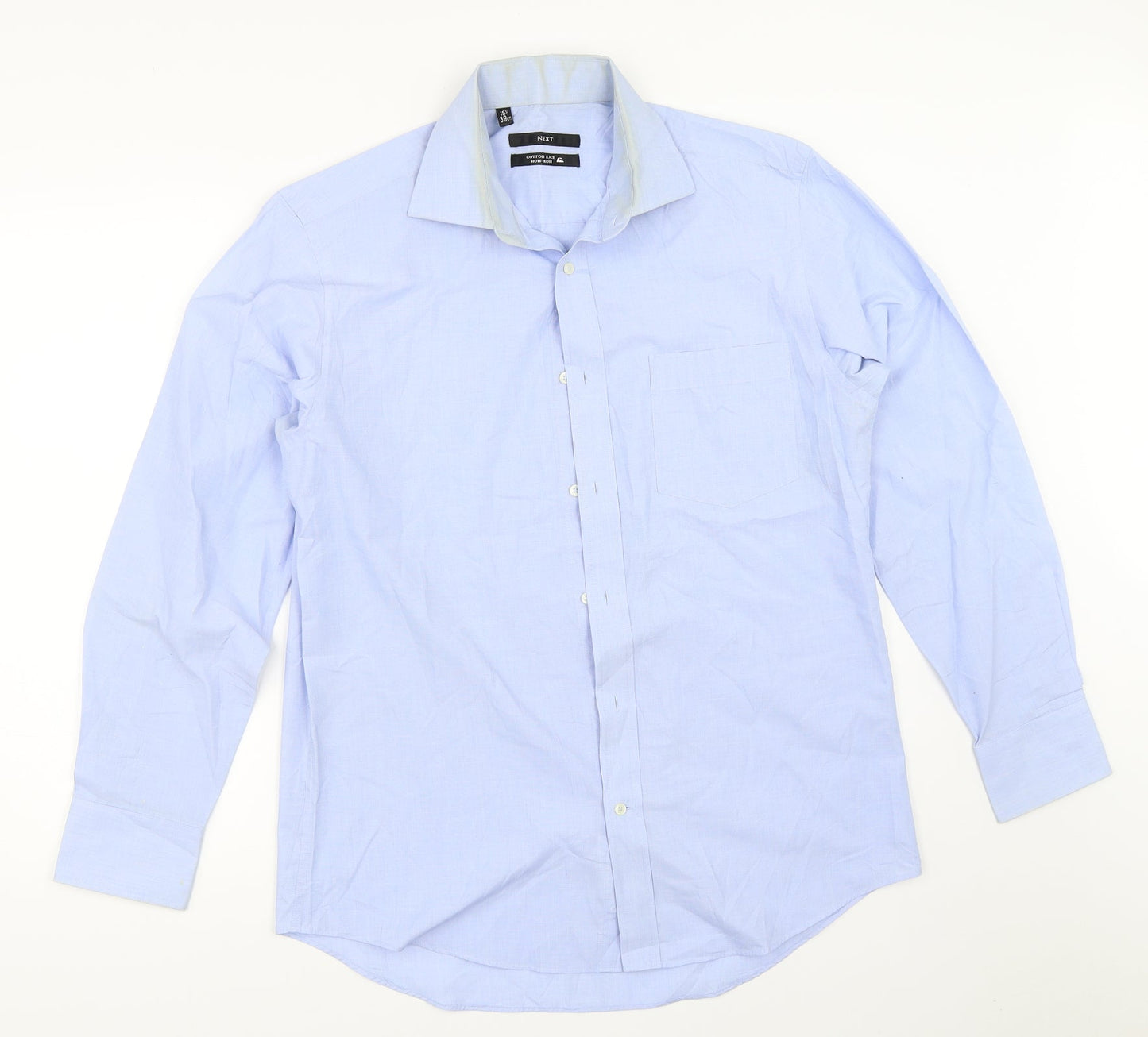 NEXT Mens Blue    Button-Up Size 15.5