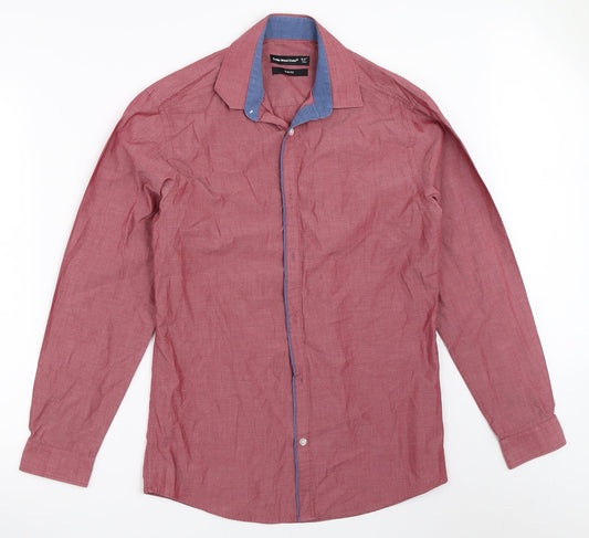 Cedar Wood State Mens Red    Button-Up Size 15.5