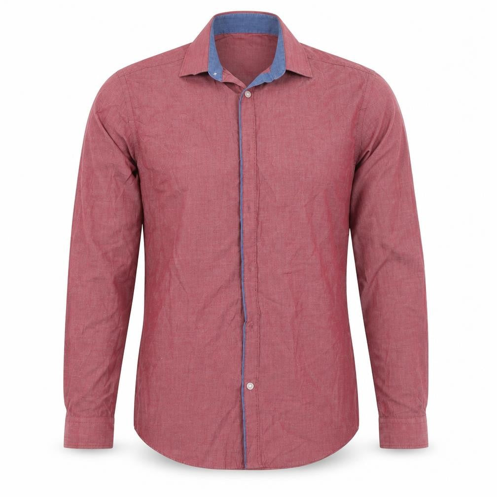 Cedarwood State Mens Red Button-Up Size 15.5