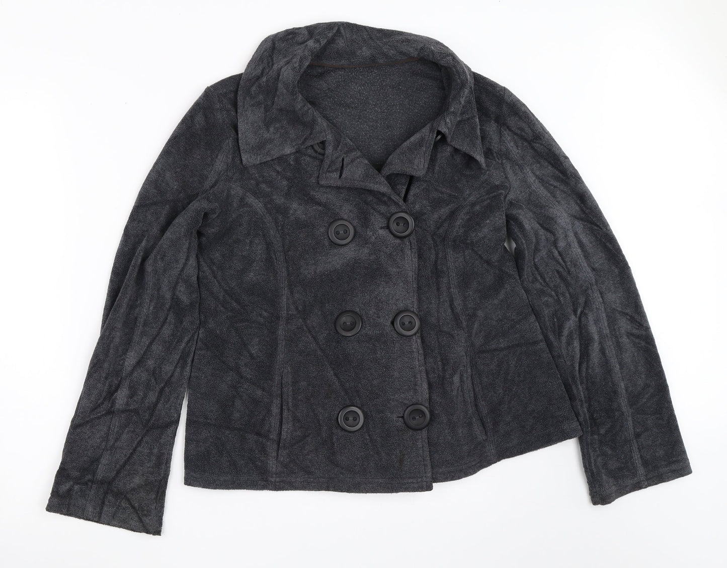 Per Una Womens Grey  Fleece Jacket  Size S