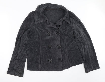 Per Una Womens Grey  Fleece Jacket  Size S