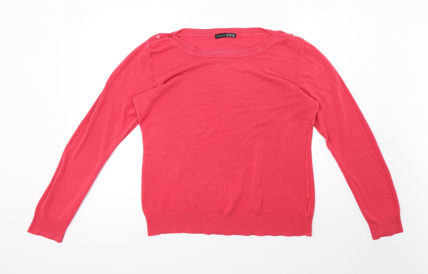 Primark Womens Pink  Knit Pullover Sweatshirt Size 16