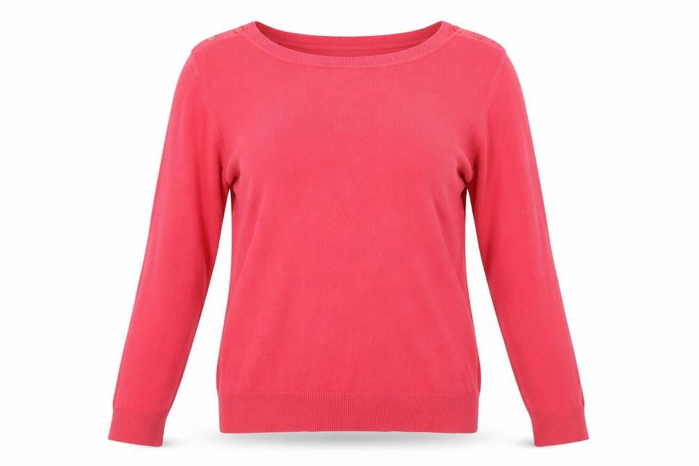 Primark Womens Pink  Knit Pullover Sweatshirt Size 16