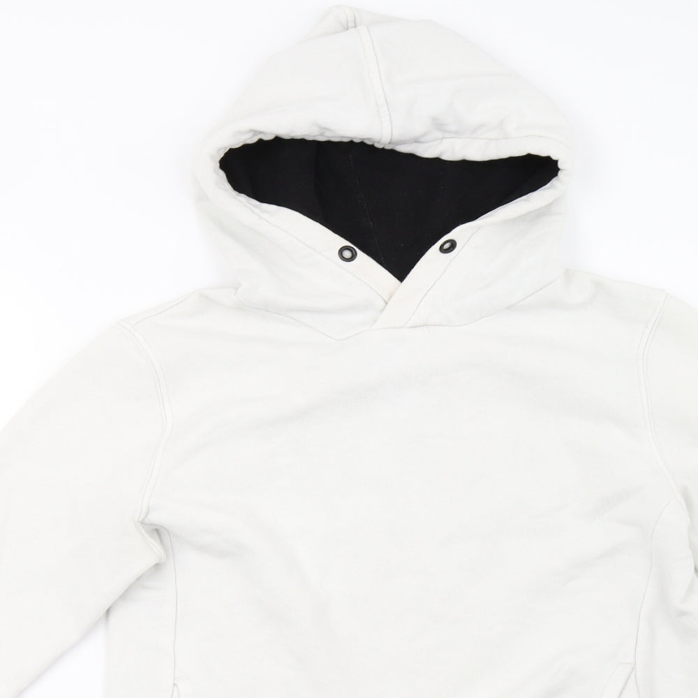 H&M Womens White   Pullover Hoodie Size XS