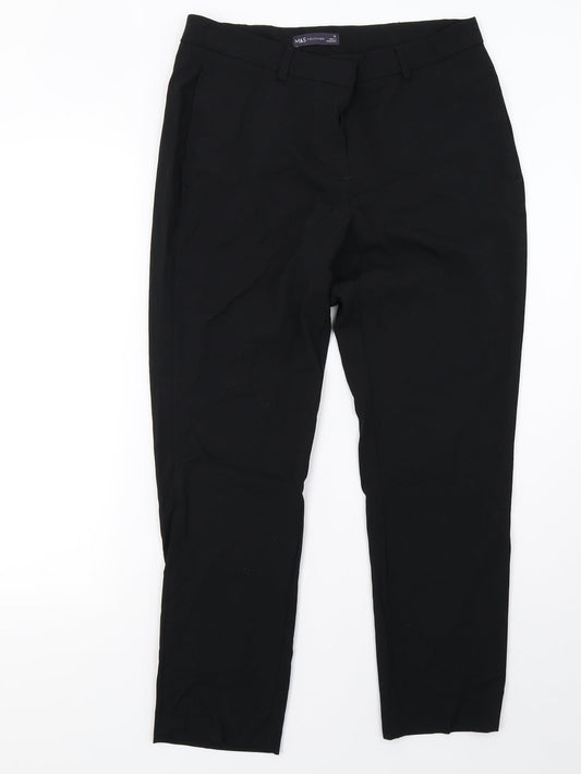 Marks and Spencer Womens Black   Trousers  Size 12 L28 in