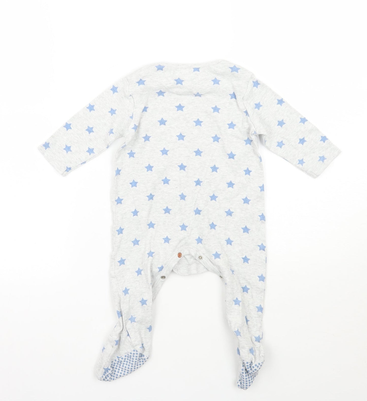 Mothercare Baby Grey Geometric  Babygrow One-Piece Size 9-12 Months