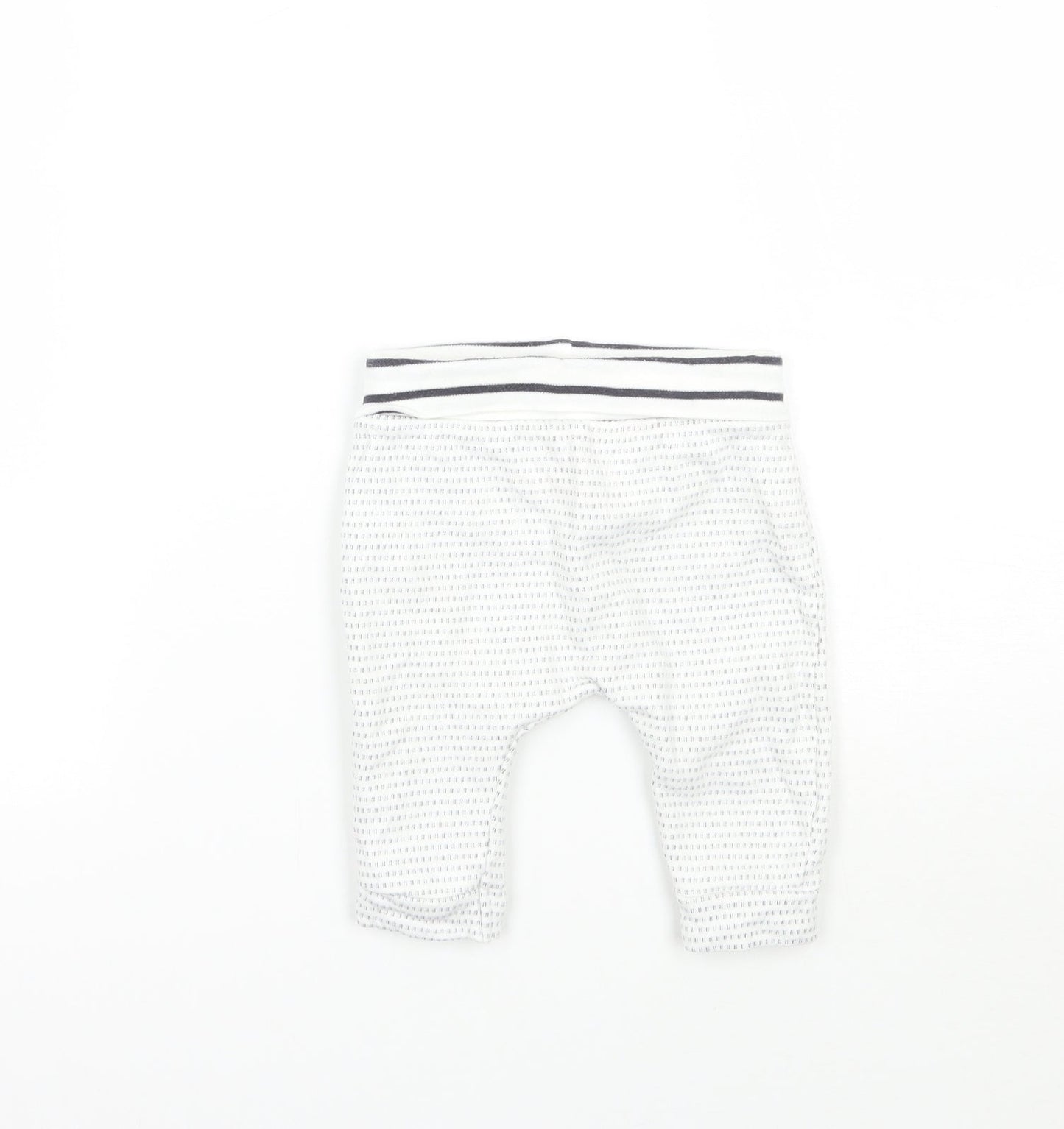Mammas & Pappas Baby White Geometric  Sweatpants Trousers Size 3-6 Months