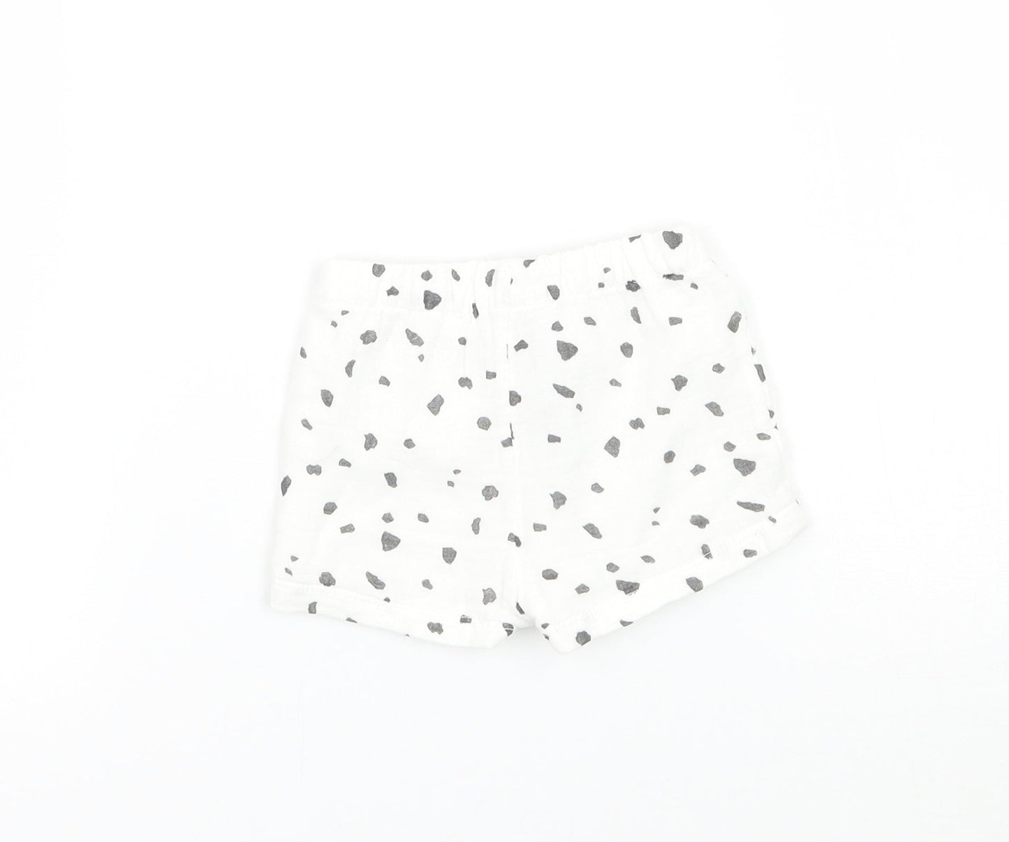 Marks and Spencer Baby White Geometric  Cropped Trousers Size Newborn