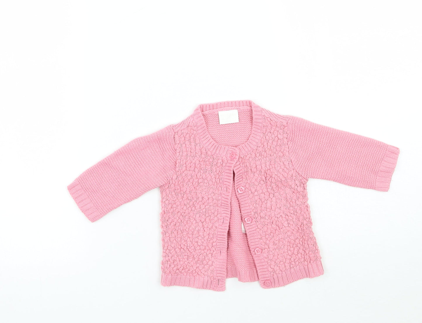 F&F Girls Pink   Cardigan Jumper   - newborn