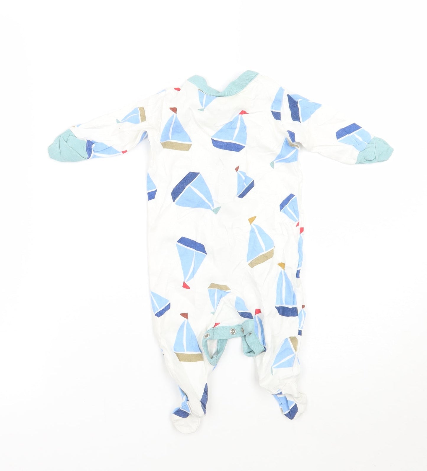 NEXT Baby White Geometric  Babygrow One-Piece Size 0-3 Months