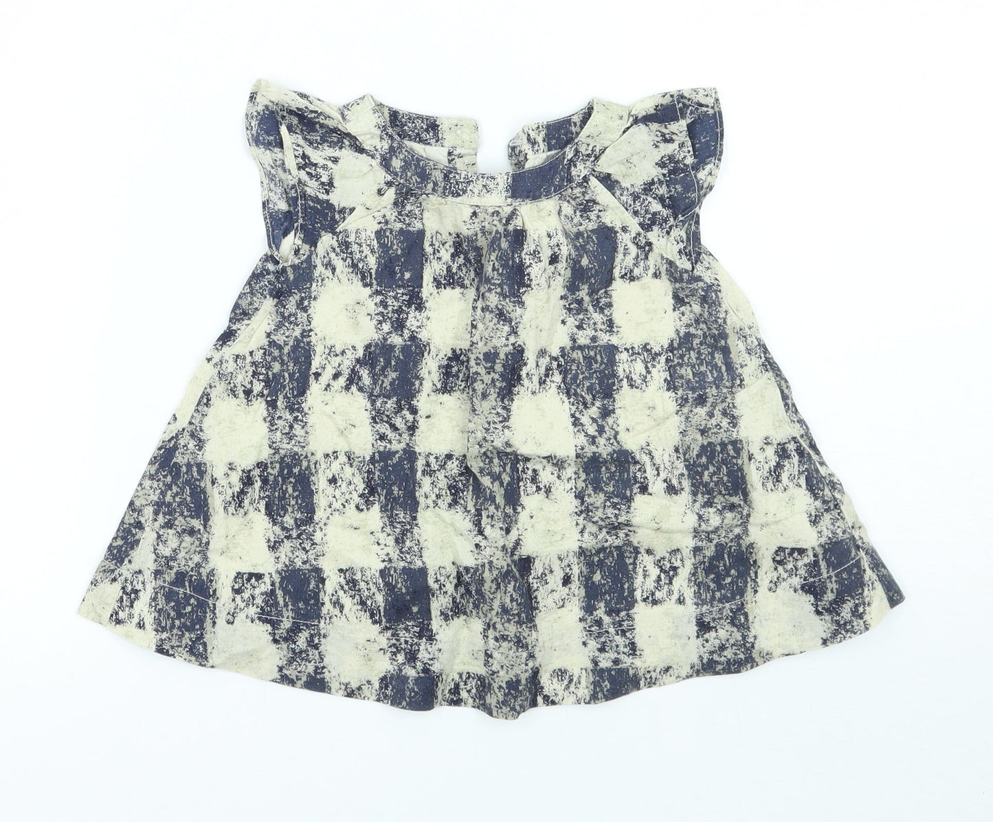 Gap Girls Blue Geometric  A-Line  Size 3-6 Months