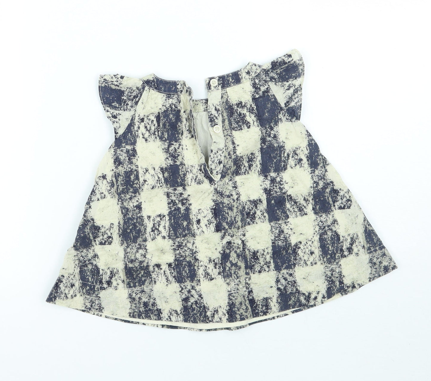 Gap Girls Blue Geometric  A-Line  Size 3-6 Months