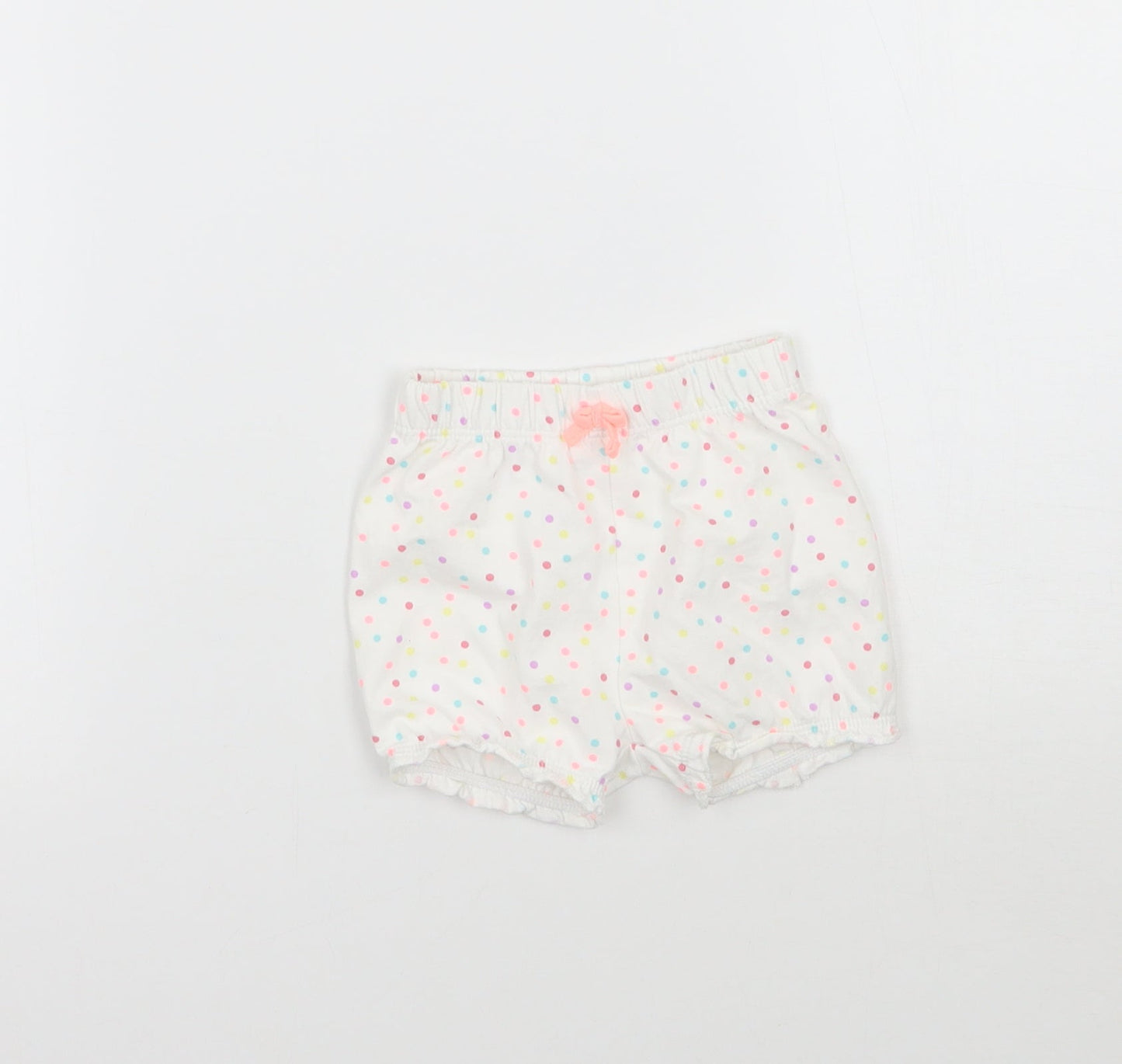 George Baby White Polka Dot  Cropped Trousers Size 0-3 Months