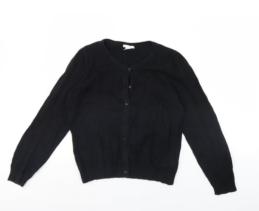 H&M Womens Black   Cape Jumper Size L