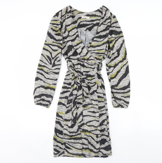 Bellambia Womens Grey Animal Print  Mini  Size S  - Shoulder Pads
