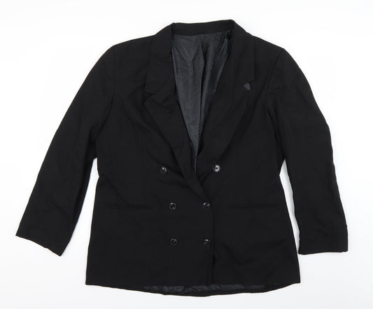 St Michael Mens Black   Jacket Suit Jacket Size 42