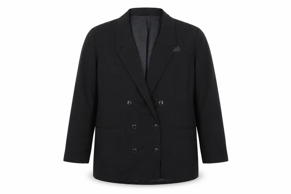 St Michael Mens Black Jacket Suit Jacket Size 42