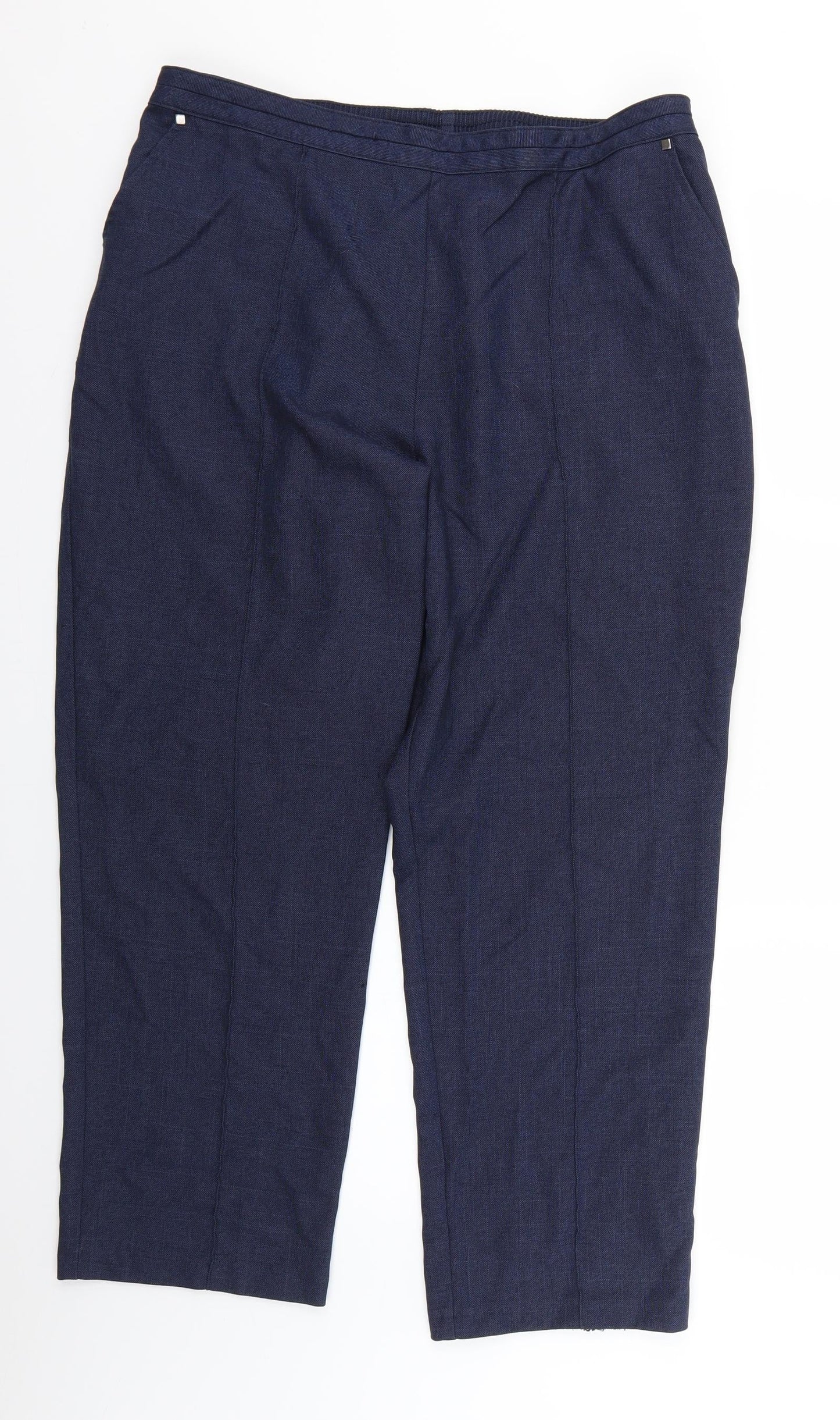 Marks and Spencer Womens Blue   Trousers  Size 16 L24 in