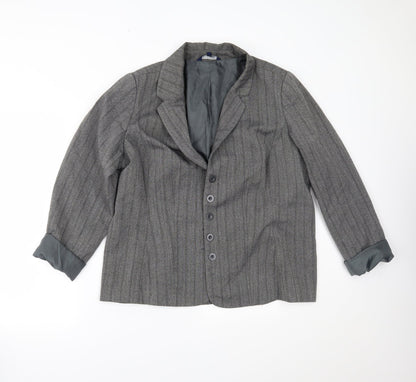 Encore Womens Grey   Jacket Blazer Size 16