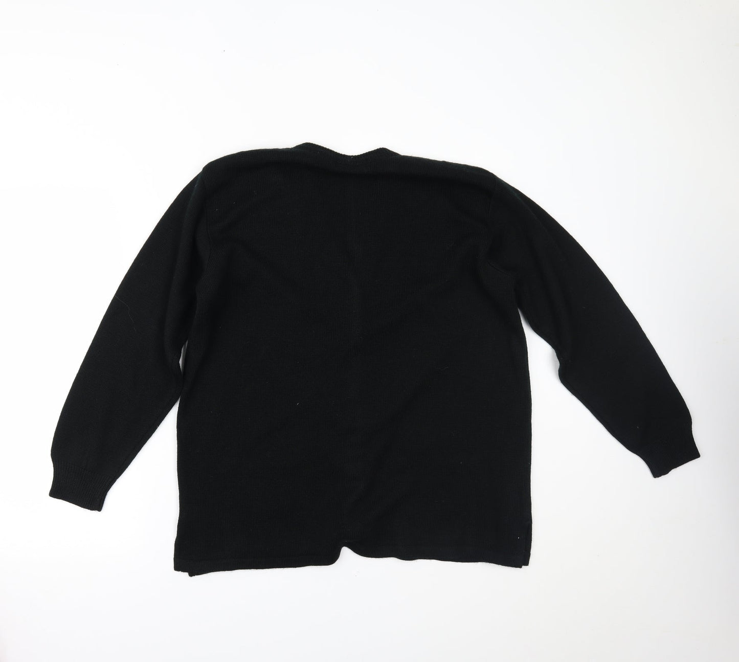 Dil Womens Black   Cardigan Jumper Size XL