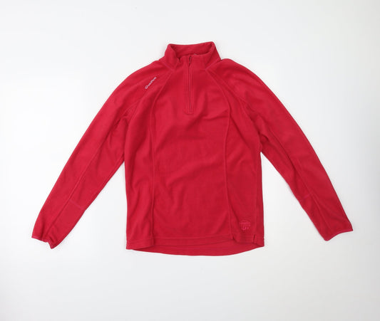 DECATHLON Womens Pink   Henley Jumper Size M