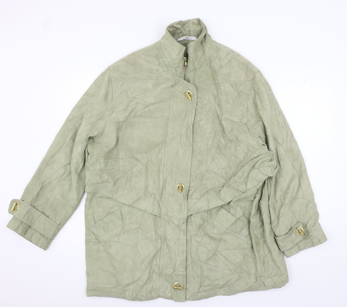 St Michael Womens Green   Jacket  Size 18