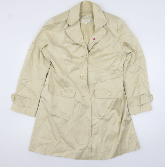Marks and Spencer Womens Ivory   Overcoat Coat Size 16
