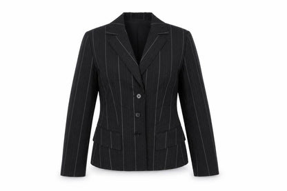Taifun Collection Womens Black Striped  Jacket Blazer Size 8