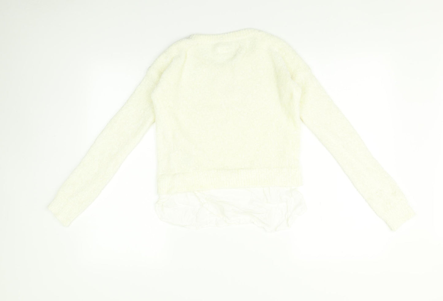 H&M Girls White   Pullover Jumper Size 11-12 Years