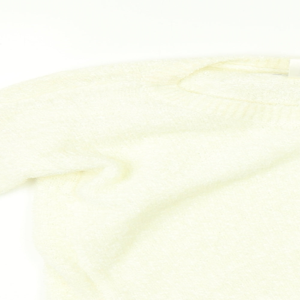 H&M Girls White   Pullover Jumper Size 11-12 Years
