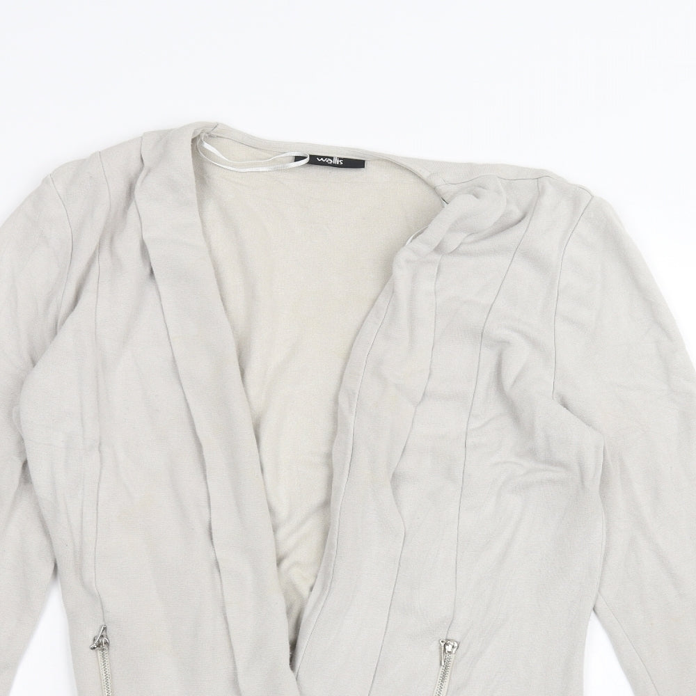 Wallis Womens Grey   Jacket Coatigan Size M