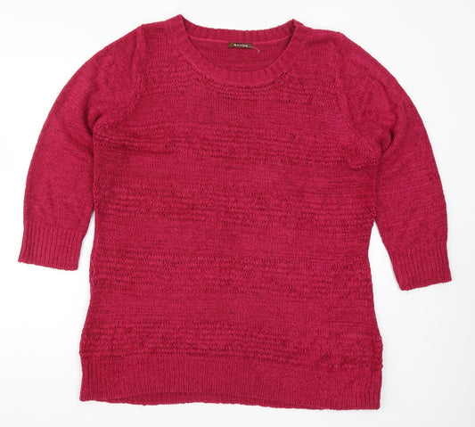 Savoir Womens Pink  Knit Pullover Jumper Size 18