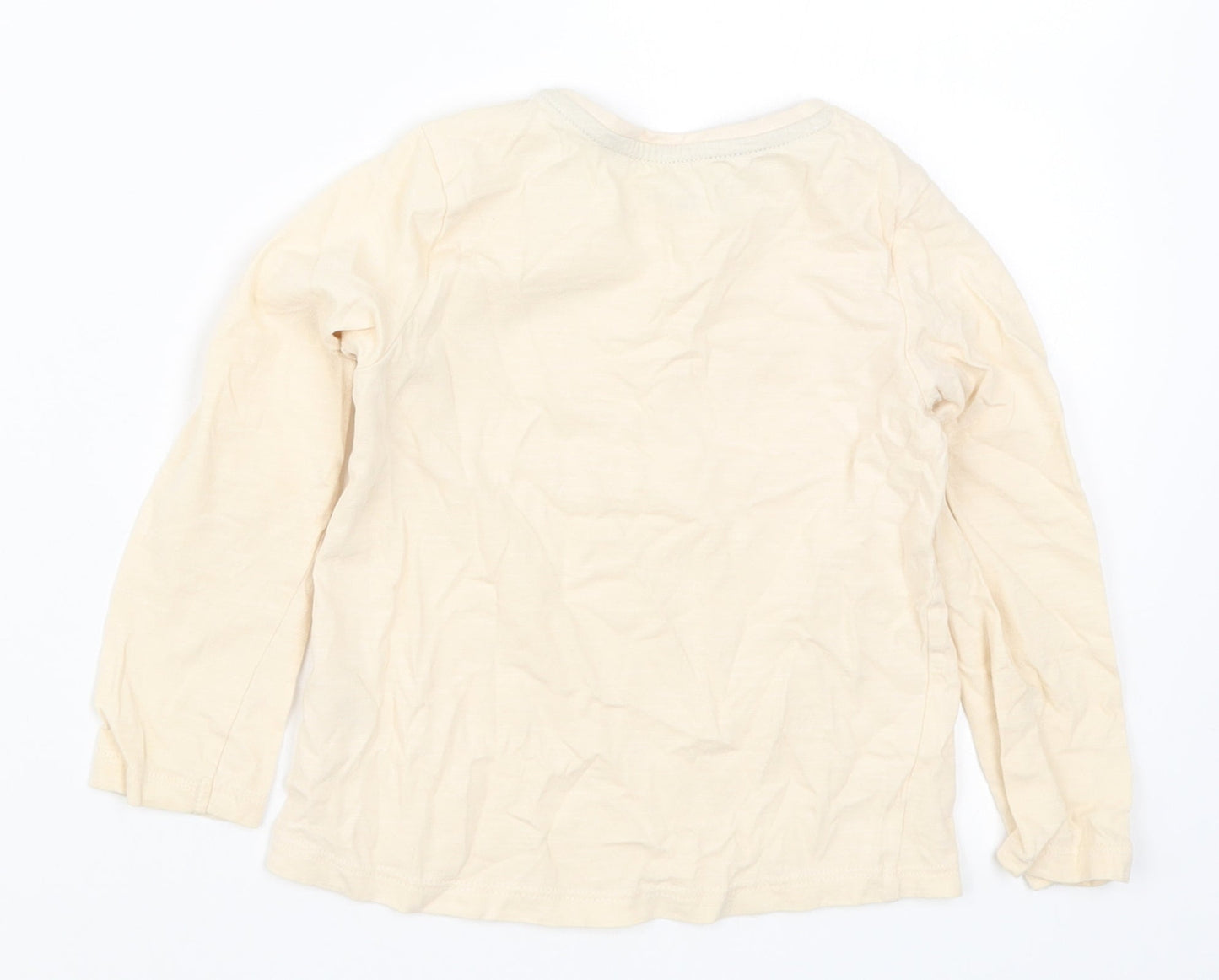 TU Girls Beige   Basic T-Shirt Size 3-4 Years