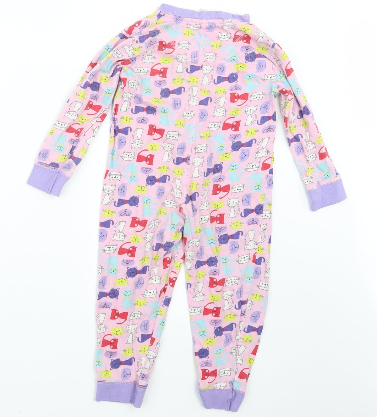 Avenue Girls Pink Geometric  Top One Piece Size 3-4 Years