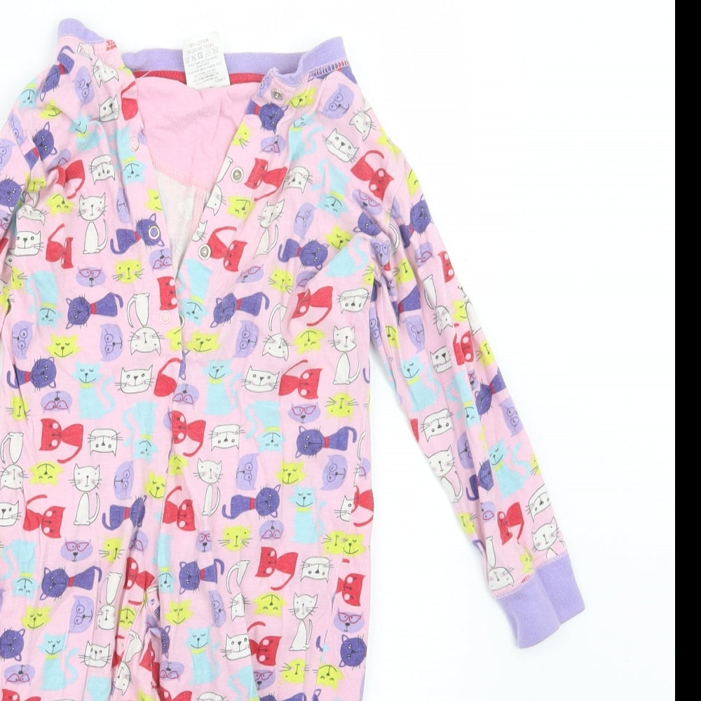 Avenue Girls Pink Geometric  Top One Piece Size 3-4 Years