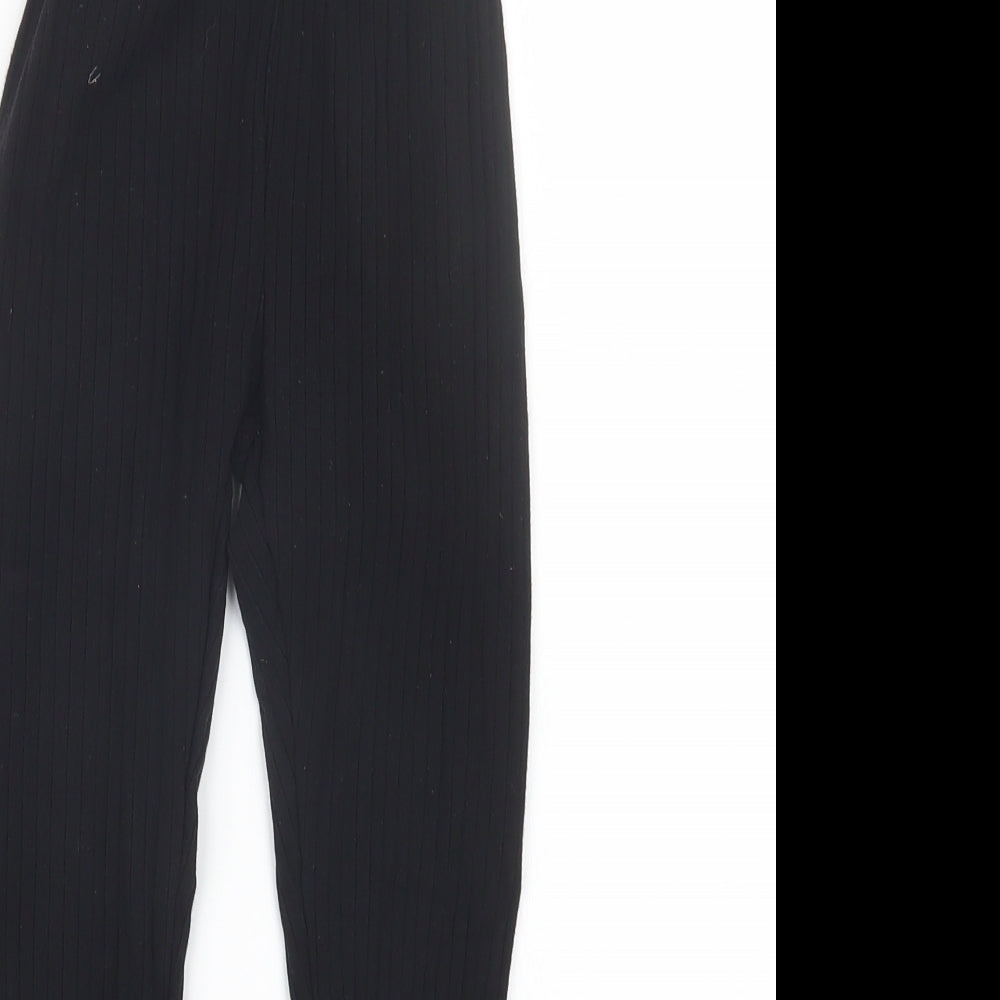 SheIn Girls Black   Carrot Trousers Size 9 Years