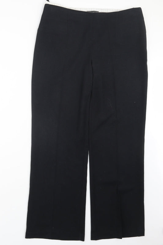 Marks and Spencer Womens Black   Trousers  Size 14 L30.5 in