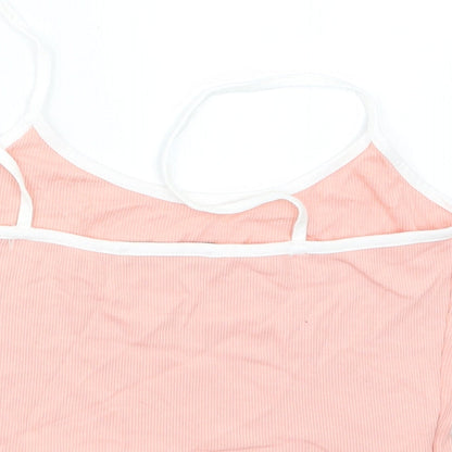 Zaful Womens Pink   Cropped T-Shirt Size 10