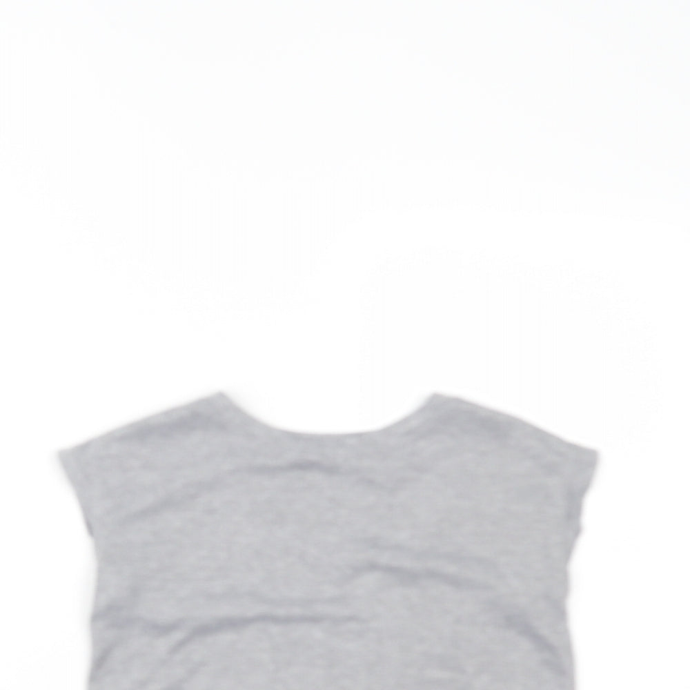 Matalan Girls Grey   Pullover T-Shirt Size 8-9 Years