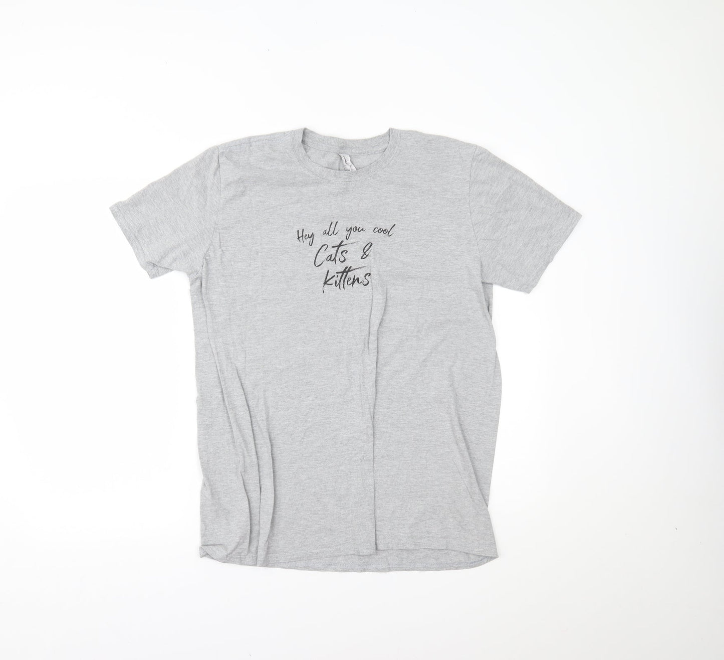 Gildan Womens Grey   Basic T-Shirt Size L