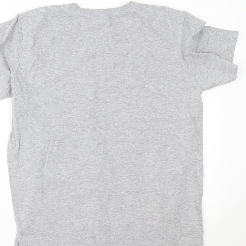 Gildan Womens Grey   Basic T-Shirt Size L