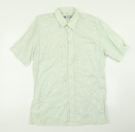 C&A Mens Green    Button-Up Size L