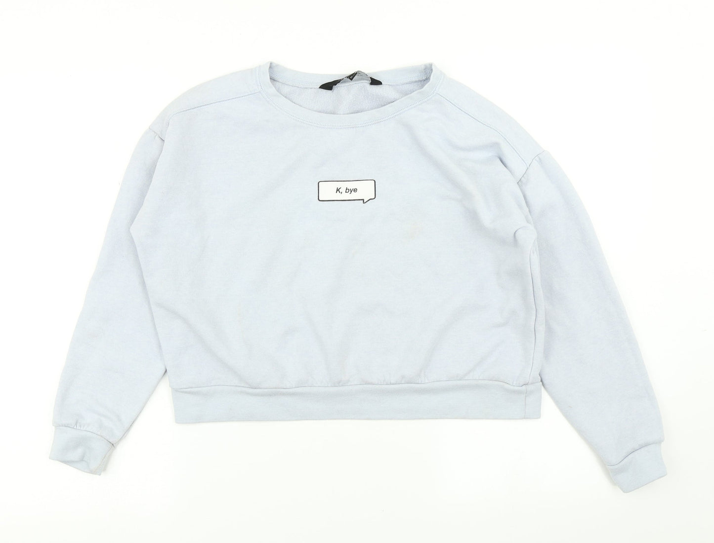 915 Generation Girls Black   Pullover Sweatshirt Size 12-13 Years  - cropped