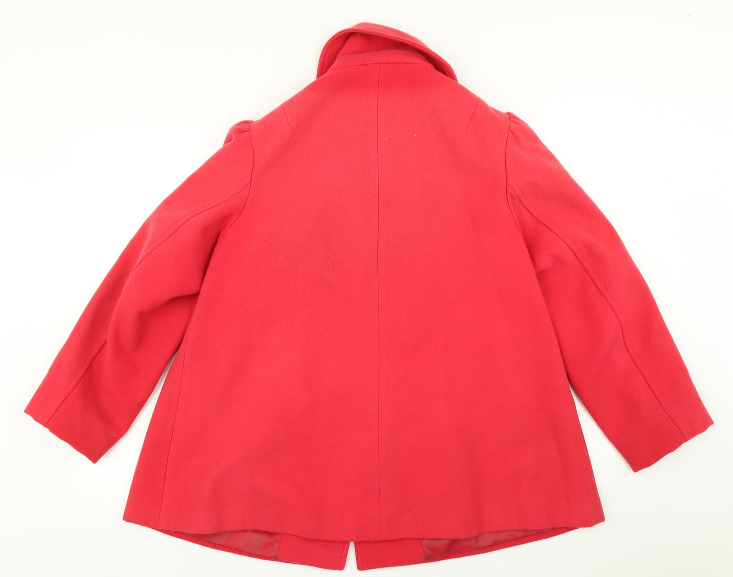 G. Womens Pink   Overcoat Coat Size 14